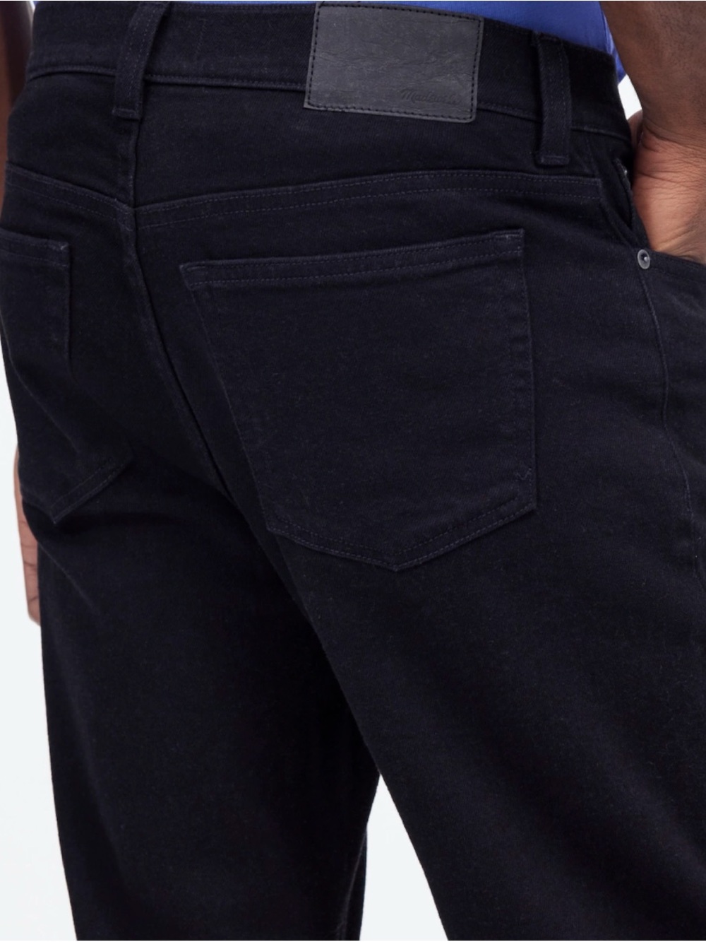 Madewell Athletic Slim Jeans: COOLMAX Denim Edition Black Mens 30x30 NWT - Picture 3 of 13
